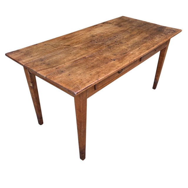 Louis Philippe Farmhouse Table in Cherry Wood, 1880 For Sale - Image 16 of 18