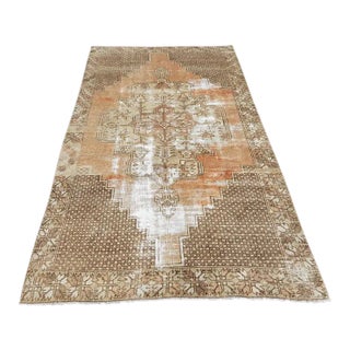 Vintage Tribal Handknotted Rug- 5′ × 8′8″ For Sale