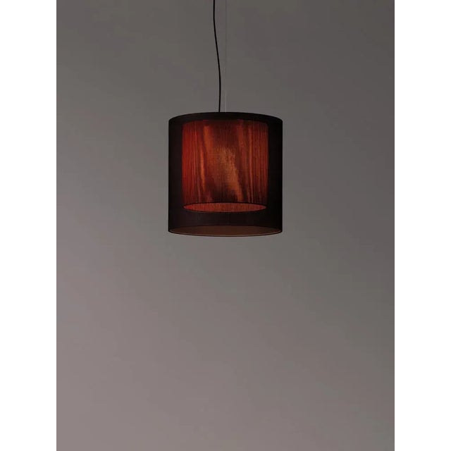 Black and red moaré ms pendant lamp by antoni arola dimensions: d 46 x h 45 cm materials: metal, polyester. Available in...