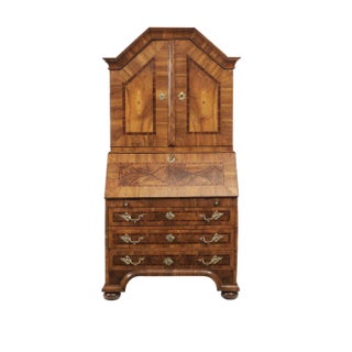 Baroque Secretary in Walnut For Sale