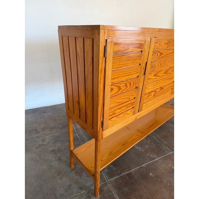 Brown Vintage French Cabinet Sideboard by Pierre Gautier-Delaye, Attributed For Sale - Image 8 of 17