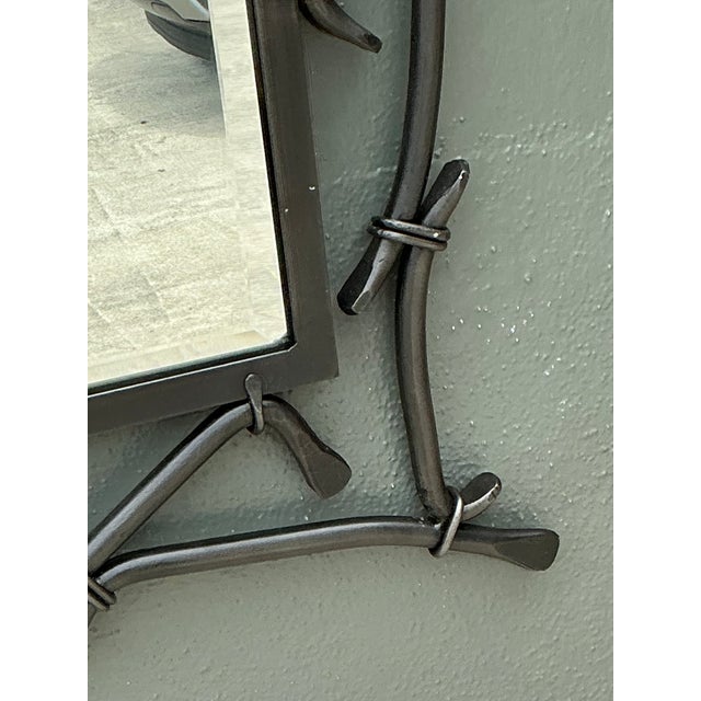 Alexandra Diez Mirrored Glass and Metal Wall Mirror For Sale - Image 9 of 12