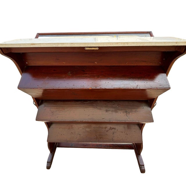 Late 19th Century 19th Century "High Class Biscuts" Mahogany Shop Display Cabinet by Parnall & Sons For Sale - Image 5 of 17