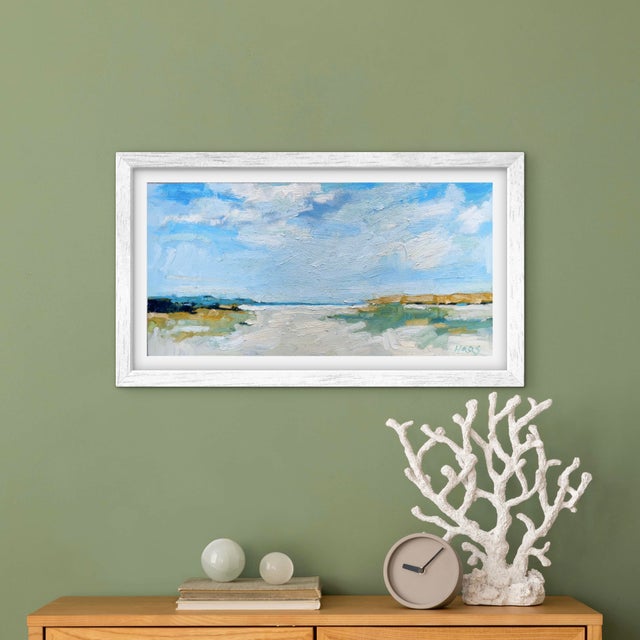 Modern Beach Oil Painting Landscape Seascape For Sale In Reno/Lake Tahoe - Image 6 of 7