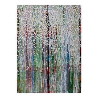 1991 Nobu Fukui Oil Painting "Babies' Breath" For Sale