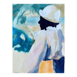 Jackie Flood Portrait of a Lady Watercolor