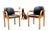Mid-Century Beechwood and Leather Chairs from Wilde + Spieth, 1970s, Set of 2 For Sale