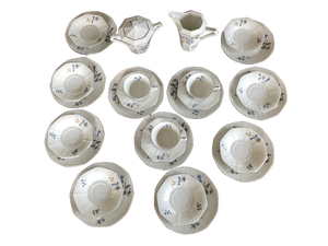 Porcelain Coffee and Tea Service from Wictoria, Former Czechoslovakia, 1927-1945, Set of 27