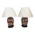 Vintage Chinoiserie Famille Rose Porcelain Lamps- a Pair For Sale