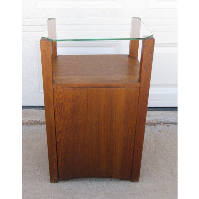 Arts and Crafts Mission Oak Smoker's Table Vice Cabinet by Conrey Davis For Sale - Image 10 of 12