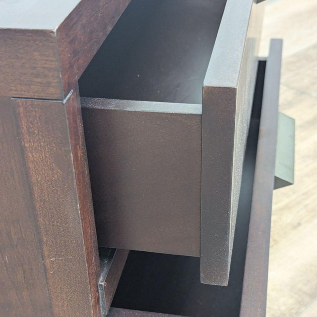 Crate & Barrel Asher Collection Two Drawer Nightstand For Sale - Image 10 of 10