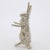 Vintage Italian Silver Rabbit Figurine, 1950s For Sale - Image 4 of 13