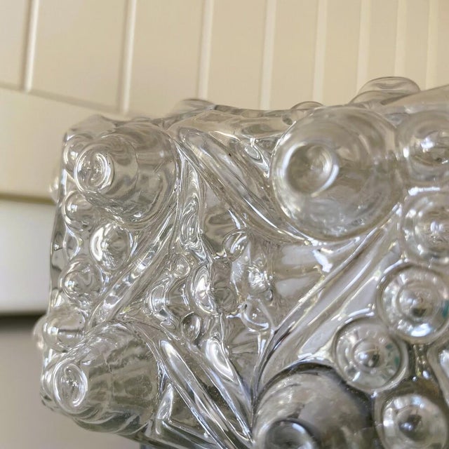 Rectangular Clear Bubble Glass Wall Light, 1970s For Sale - Image 10 of 12