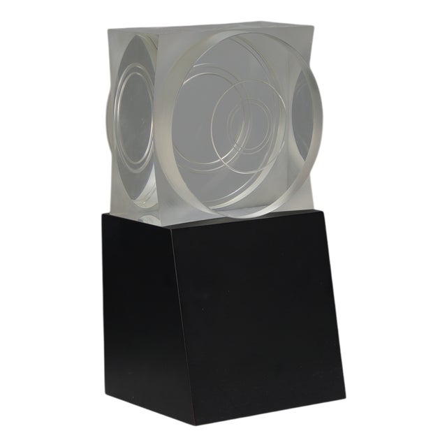 Maurice Ruche, Geometric Object, 1972, Acrylic Glass For Sale