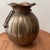 Metal Mid 20th Century Penco Brass Vase W/Fluted Sides, Scalloped Top and Decorative Rope Tie For Sale - Image 7 of 12