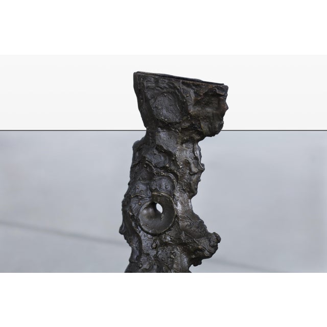 Mid-Century Modern Brutalist Bronze Coffee Table by Daniel Gluck For Sale - Image 10 of 14