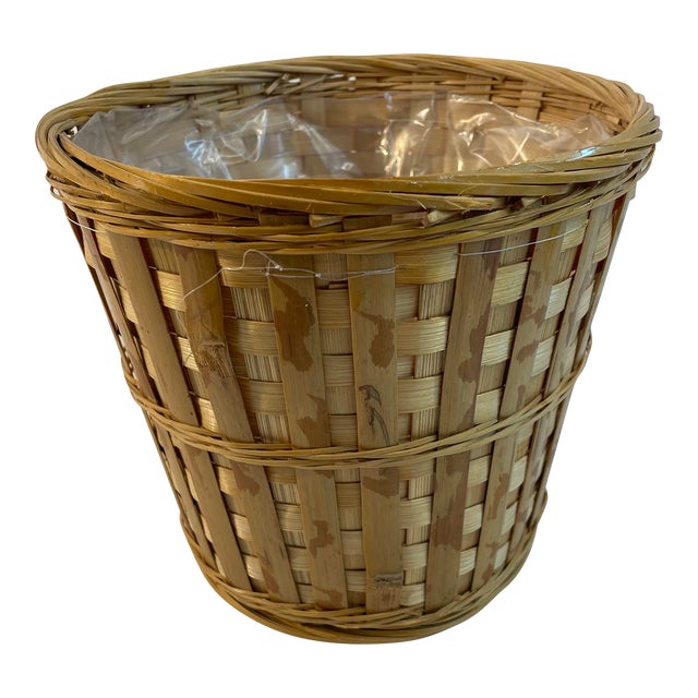 Vintage Planter Basket For Sale