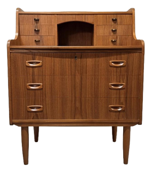 Mid-Century Modern Danish Teak Secretaire, 1970s