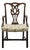 High End Solid Mahogany Traditional Chippendale Style Dining Arm Chair For Sale