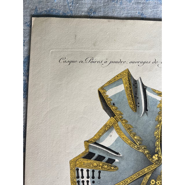 Mid 19th Century Mid 19th Century Etching Reproduction of 16th Century Armor by French Artist Nicolas Xavier Willemin For Sale - Image 5 of 7