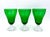 Mid-Century Modern Set of 6 Vintage Forest Green Anchor Hocking Bubble Foot (“Burple”) Water Goblets | Mid-Century Glassware For Sale - Image 3 of 8