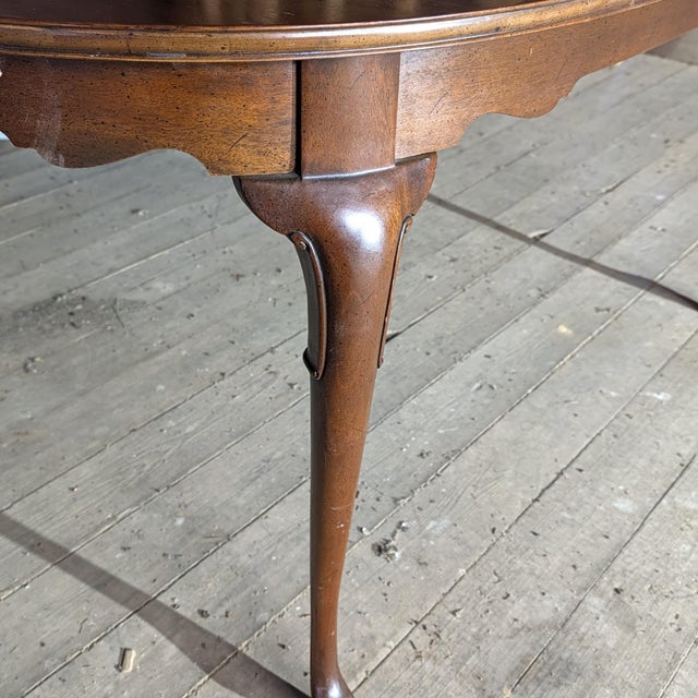 Wood Hickory Chair James River Collection Oval Leg Extension Dining Table, Both 12" Leaves Included, Extends 64" to 88" For Sale - Image 7 of 10