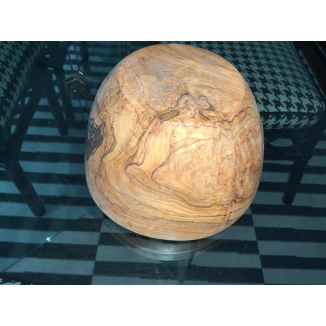 1970s Handmade Wood Burl Bowl For Sale - Image 9 of 11