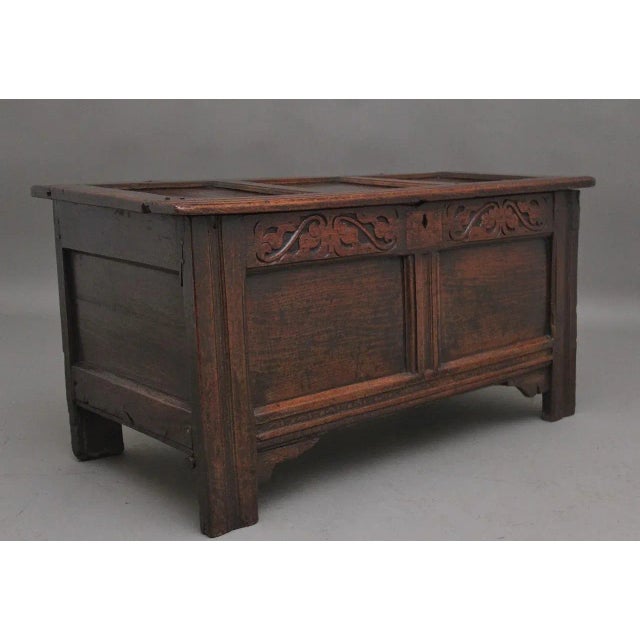 18th Century Oak Coffer, 1740s For Sale - Image 10 of 10