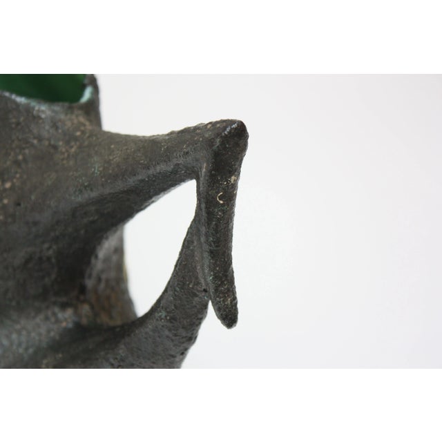 Mid Century Italian Modern San Marino Fat Lava Ceramic and Enamel Pitcher For Sale In New York - Image 6 of 13