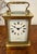 A fine antique Victorian French brass carriage clock with an 8 day movement retailed by Latshea & Sons of Edinburgh and...