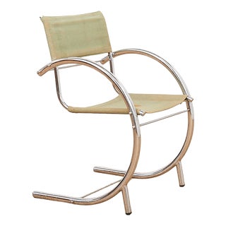 Vintage Bauhaus Steel Tube Cantilever Chair For Sale