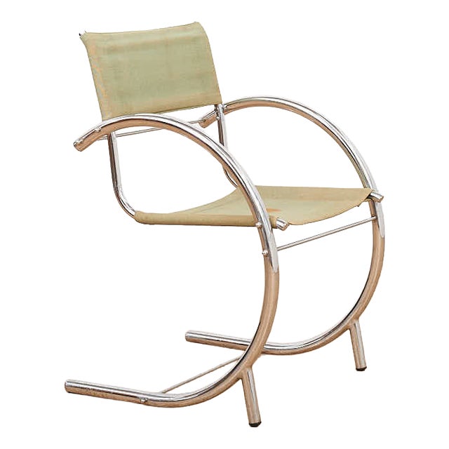 Vintage Bauhaus Steel Tube Cantilever Chair For Sale