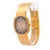 1960s Audemars Piguet 28mm 18k Gold Brown Fumé Sunburst Mesh Bracelet Watch For Sale - Image 10 of 14