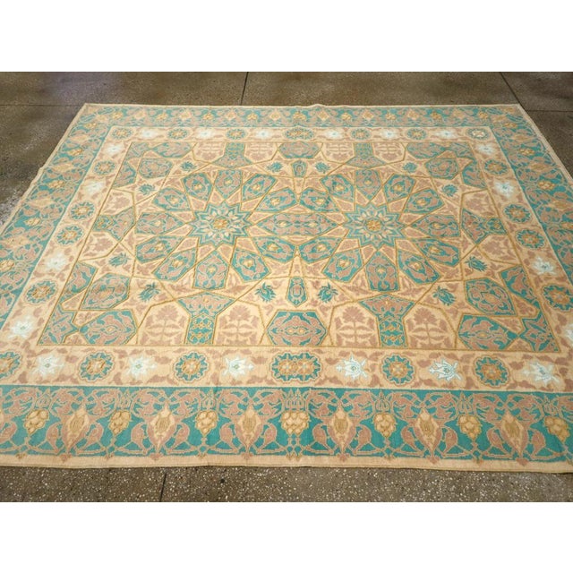 Galerie Shabab Collection Early 20th Century Indian Cotton Agra Accent Carpet For Sale - Image 4 of 8