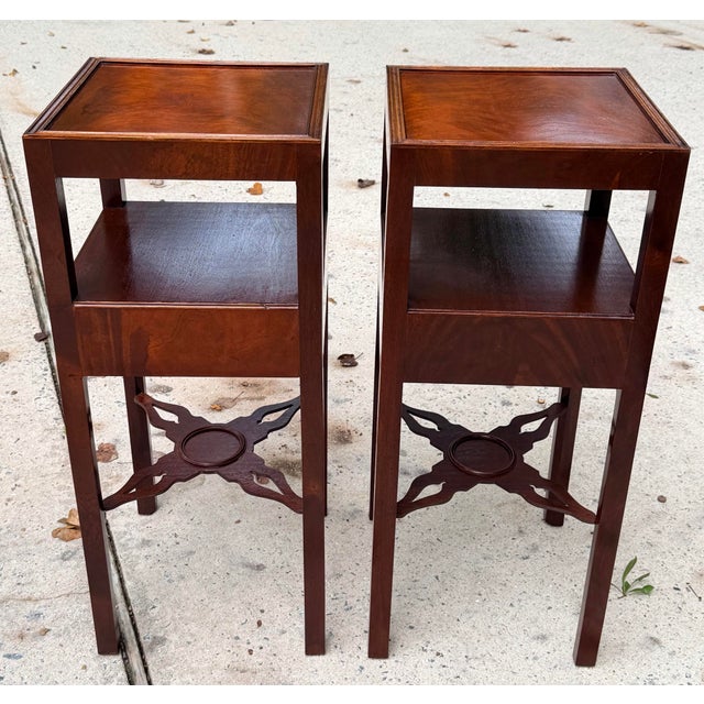 Pair George III Flame Mahogany Side Tables For Sale In Savannah - Image 6 of 11