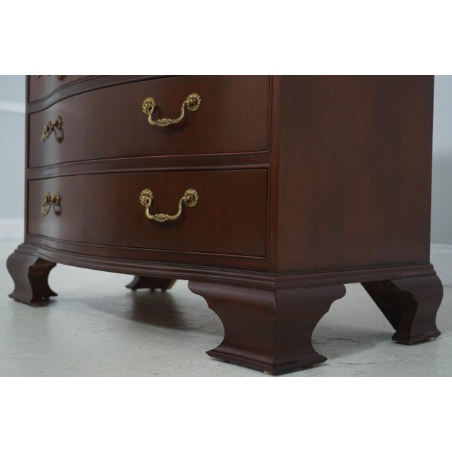 Baker 2 Over 3 Drawer Chippendale Mahogany Dresser For Sale - Image 12 of 17