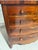 Antique Mahogany Two Over Three Drawers - Bow Front Chest of Drawers From England For Sale - Image 10 of 18