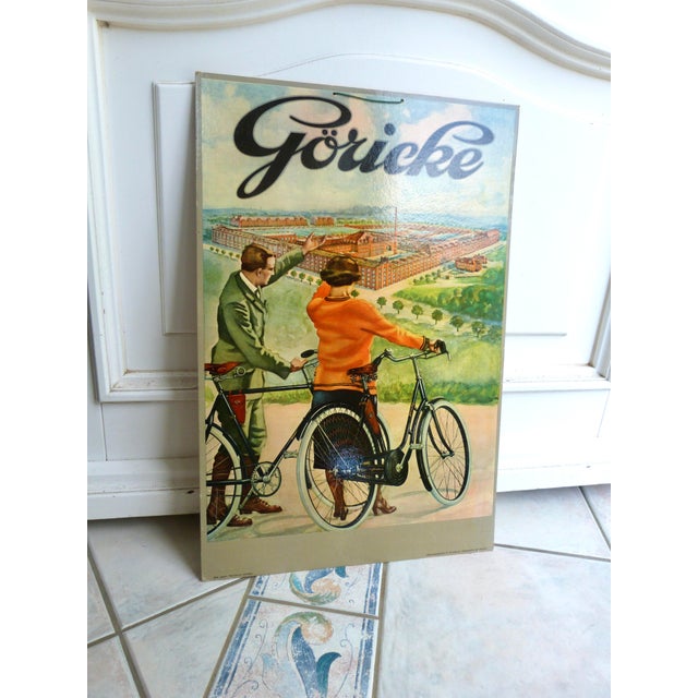 Cardboard Advertising Poster Göricke in Top, 1930 For Sale - Image 9 of 10