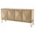 Dresser in Washed Oak Veneer and Brushed Brass Finish For Sale - Image 10 of 10