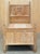 Antique English Tudor Furniture Circa 1930's Limed Oak Cotswold Arts & Crafts Single bed frame which is part of a suite...