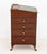 English Regency Mahogany Davenport Desk, 19th century, with three-quarter brass galleried and gilt-tooled and green...