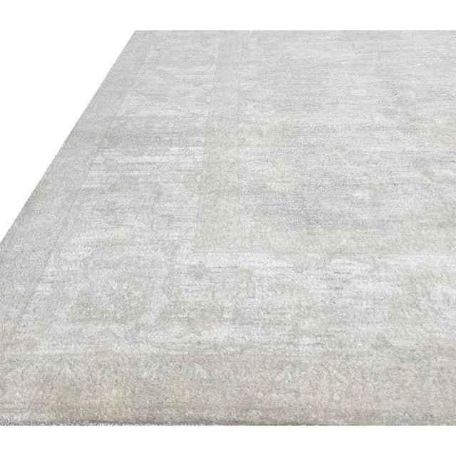 Beige Handwoven Oushak Style Area Rug 12’3″ X 17’5″ - For Sale - Image 8 of 10