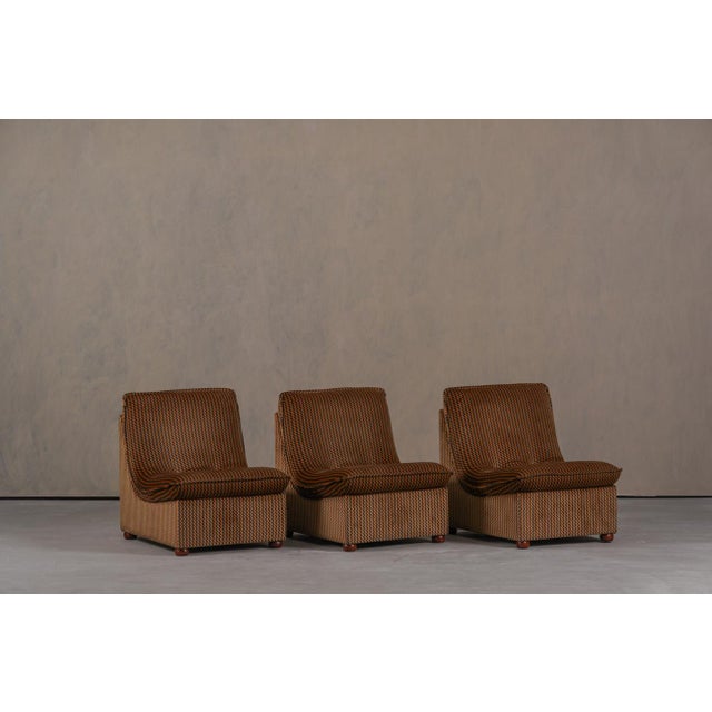 Mid-Century Modern Vintage Modular Sofa and Table Set, Italy, 1970s, Set of 3 For Sale - Image 3 of 18