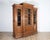 Late 19th Century French Solid Walnut Bookcase with Carved Columns, Late 19th Century For Sale - Image 5 of 16
