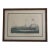 Vintage English Steamship Colored Engraving in Frame For Sale