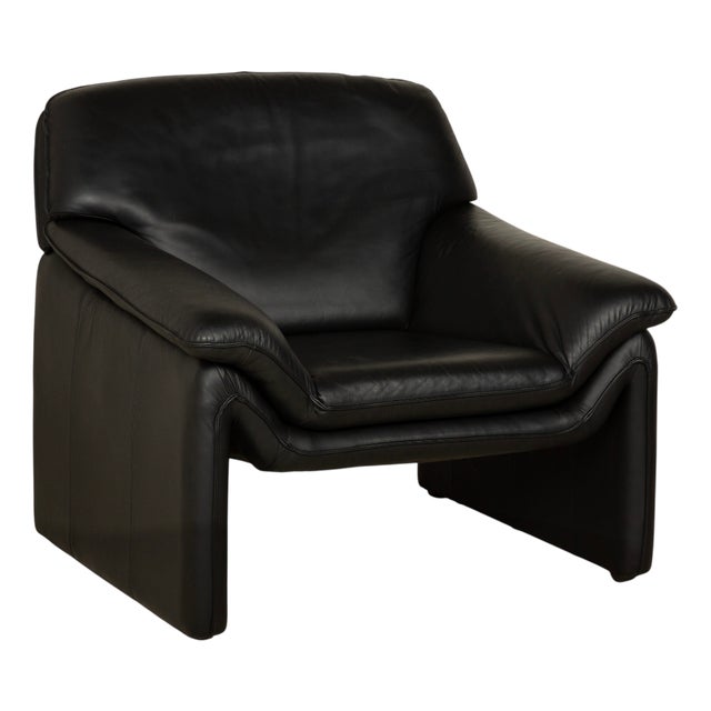 Leather Armchair in Black from Lauuser For Sale