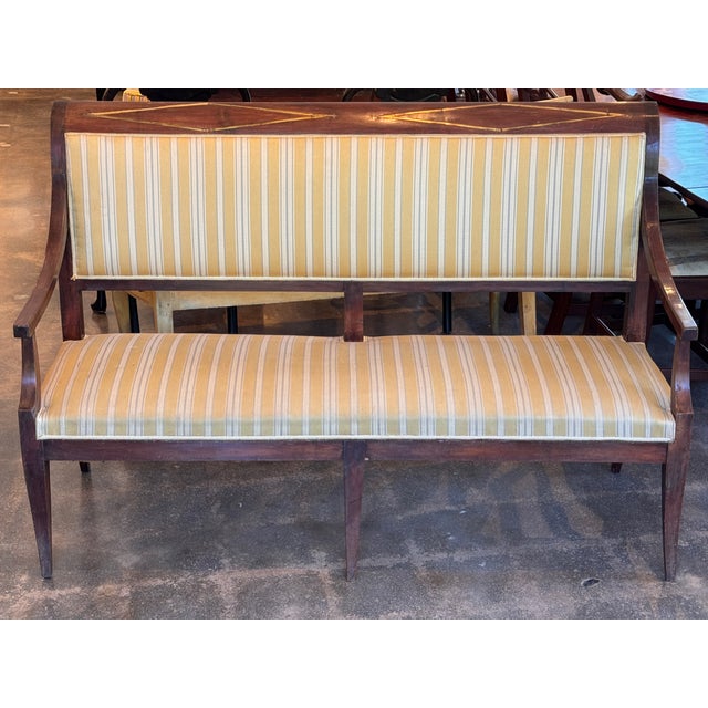 Early 19th Century Early 19th Century Empire Settee For Sale - Image 5 of 15