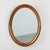 Mid-Century Oval Oak Mirror, Belgium, 1950s For Sale - Image 11 of 11