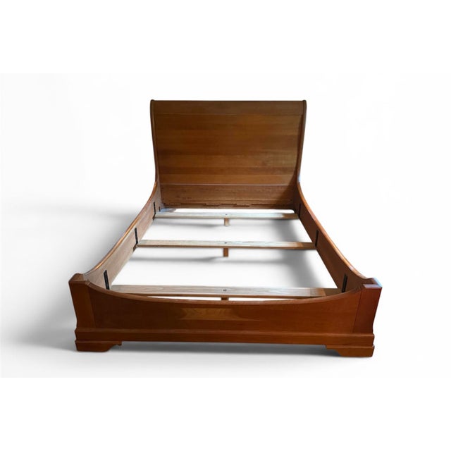 Stickley LaRochelle Queen Sleigh Bed - Solid Cherry - Stickley Marking - Central Valley Finish (CV713) - Discontinued -...