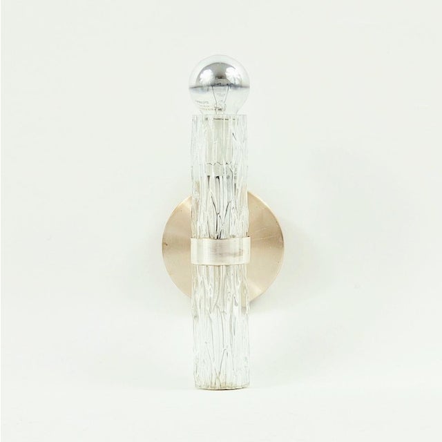 Mid-Century Modern Mid-Century Modern Glass Wall Lamps from Kaiser Leuchten, Germany, 1960s, Set of 2 For Sale - Image 3 of 10